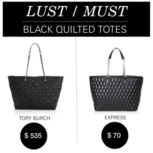 Lust/Must: Black Quilted Totes by polyvore-editorial featuring a laptop tote ❤ liked on PolyvoreTory