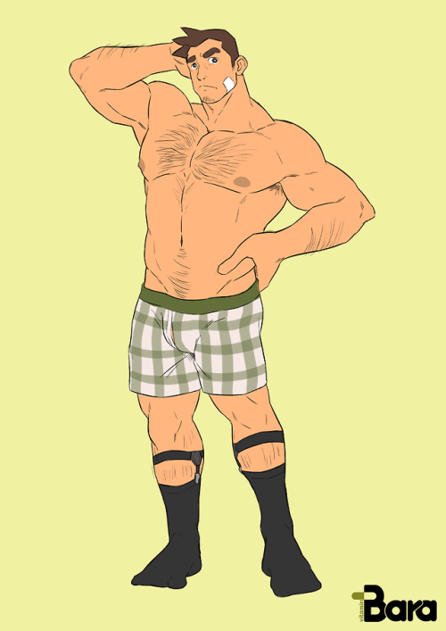 vitamin-bara: Dick Gumshoe from Ace Attorney in 1 | F for the Underwear Challenge.