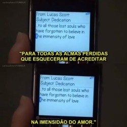 as-pessoas-sempre-se-vao:  One Tree Hill