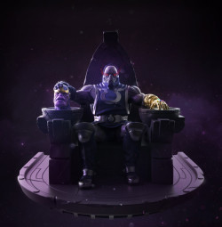 blogfanreborn777:Darkseid Vs. Thanos by Jeremias