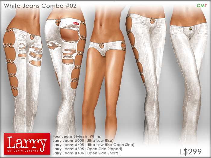 Larry Jeans — LARRY JEANS - White Combo Pack 02 DISCOUNTED TO