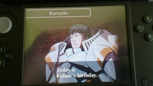 My Fire Emblem game is bugged. Who the hell is this Kellam, and why do I only see a blank screen?