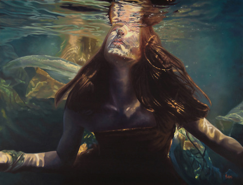 exhibition-ism:  A look at Canadian artist Mark Heine’s wonderful “Siren” series, capturing the light and shadow that plays on his underwater figures.  