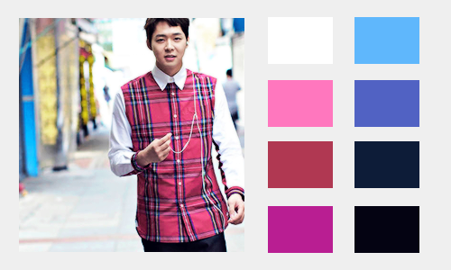 parkyooch:  yoochun; singles color palette 