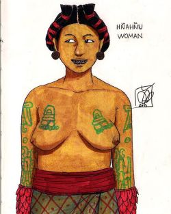 Dapart:   Hñähñú Woman Based On The Florentine Codex. Designing For An Animation