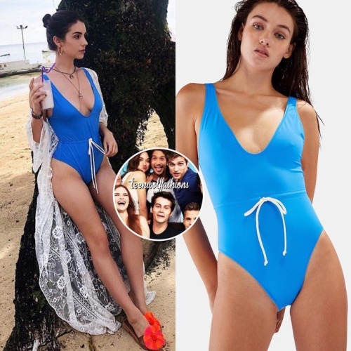 What: The Michelle Tie One Piece Swimsuit in Sea by @solidandstriped ($158) Where: Adelaide’s 