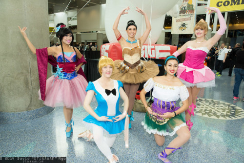 Mulan, Alice, Pocahontas, Esmeralda, and Princess Aurora ballerinas. Photo by David Ngo.