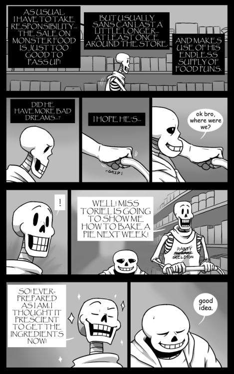 undertalethingems: Unexpected Guests Chapter Six: Act Six, Page Two First / Previous / Next Sans may