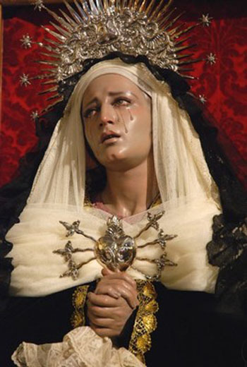 brokengloss: our lady of sorrows has seven swords peircing her heart signifying her seven earthy and