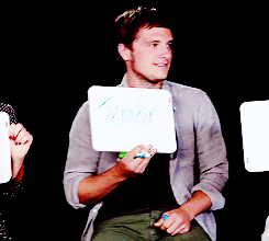 mockingjayupdates:  Who peed the most in the water?  