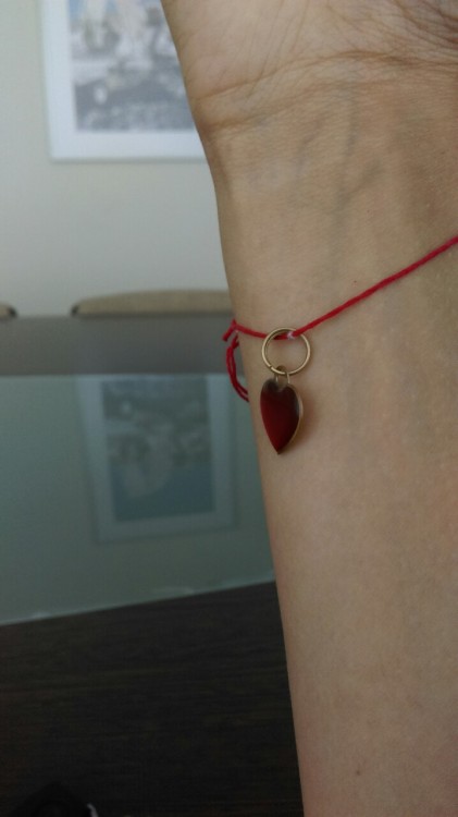 In the end all I need is a little heart ot my hand to remember me that love still exists. :)