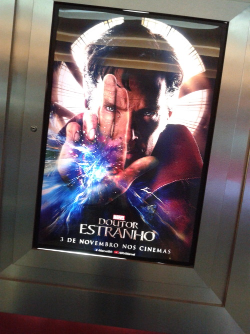 Doctor Strange Movie Posters In Brazil! Wow! That Was Fast! I Loved The Silver Frame!