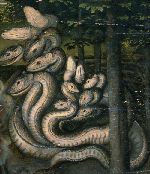 Hercules and the Hydra (detail) by Lucas Cranach the Elder, c. 1537.