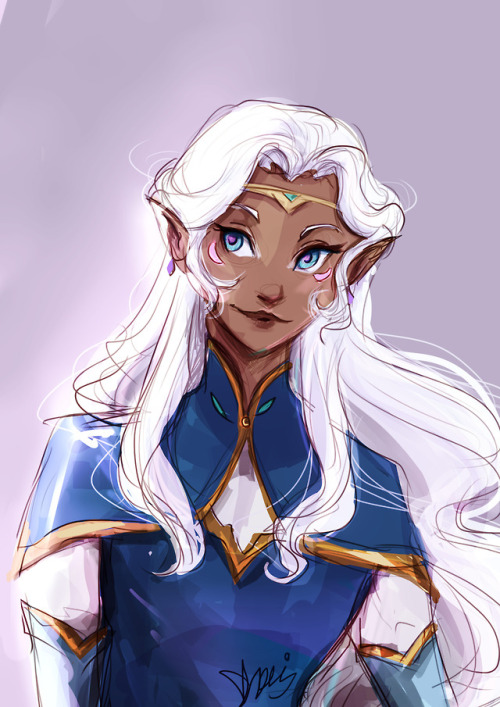 shaniartist:I started watching voltron (finally!) and I just really had to draw Allura’s hair ✨