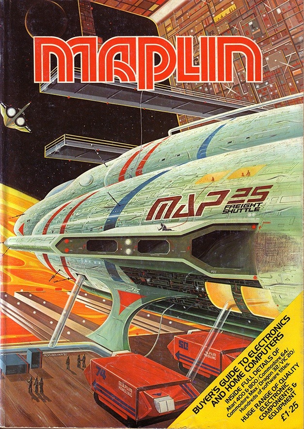70sscifiart:Maplin catalogue covers, 1979-1990, via this Pinterest page dedicated