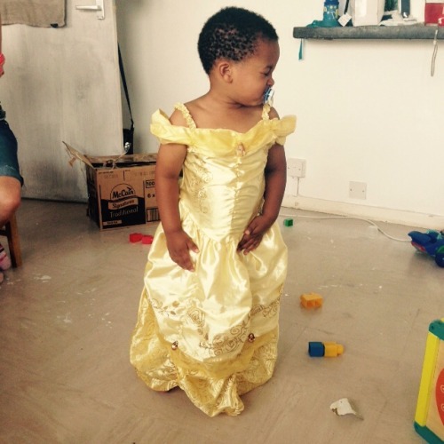 uglyassprettyboy:  prettylittlepotato:  My nephew, Dylan, tried on his sisters brides maid dress - when we took it off of him he threw a tantrum so we put him in a princess dress.. HE LOOKS FABULOUS. [DONT DELETE THE TEXT]  Aw!!!