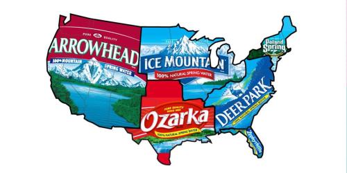 mapsontheweb:Regional names for nestle water in the US