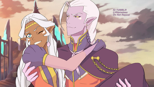 lhnameless: Lotor and Allura’s WeddingOk Lotor looks either evil or proud and I’m not sure which so 