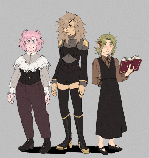 rosemary (middle) and her gsa, except there’s no s and an alarming lack of afrom left to right is ge