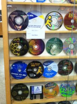 mausspace:  collection of aol discs in the