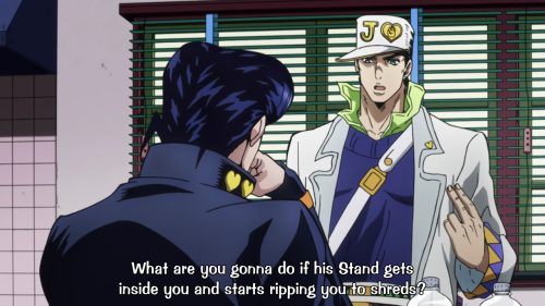 akiyama-san: If you don’t love Josuke Jojojojojojo Higashikata you’re doing something wrong. 