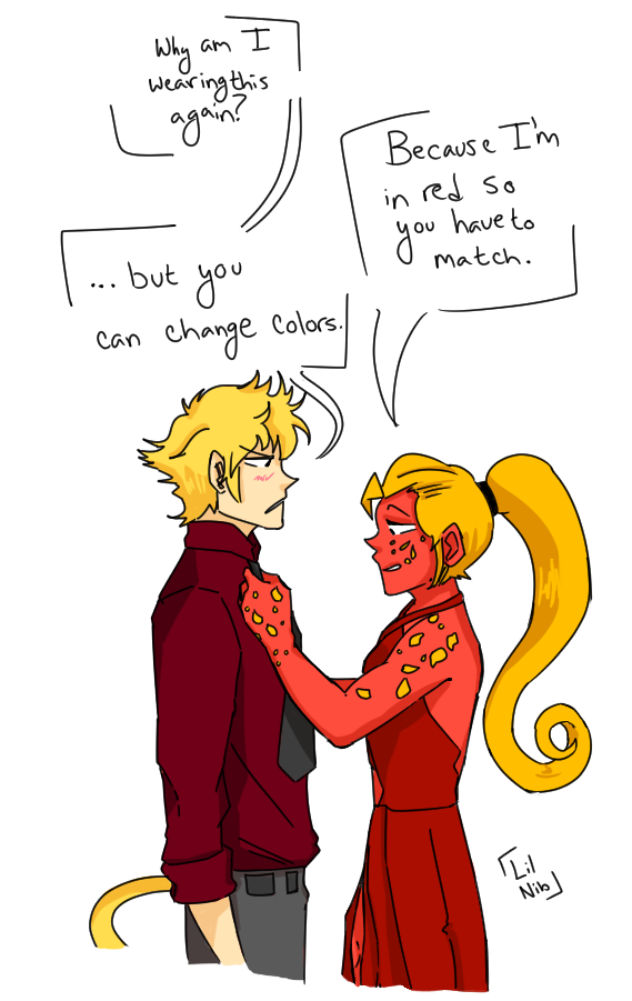 dabby-the-house-elf: one of my buds requested sun and ilia (shock the monkey), since