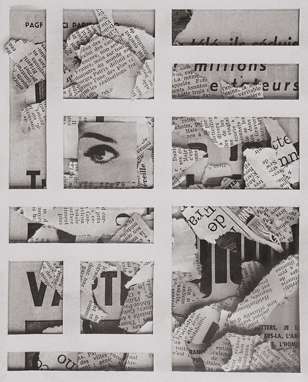vivipiuomeno1:  Vou magazine (revue de la poesie experimentale) 北園克衛 composition