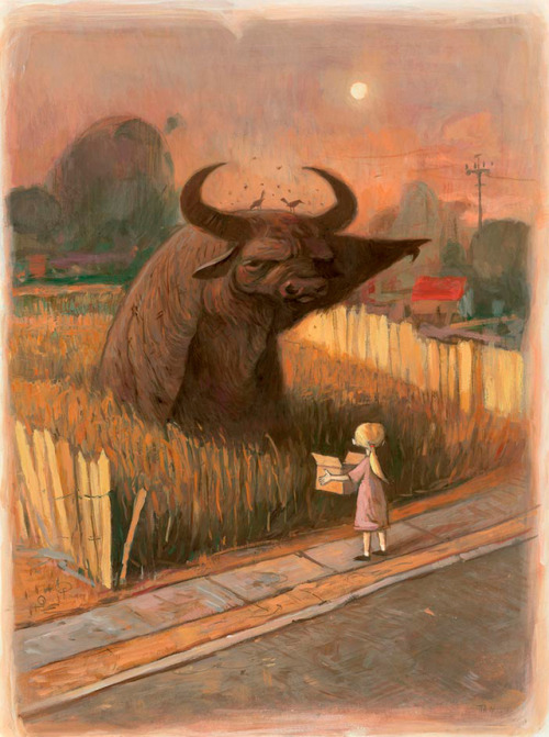 Shaun Tan (Chinese-Australian, b. 1974, Perth, Australia) - The Water Buffalo from Tales From Outer 