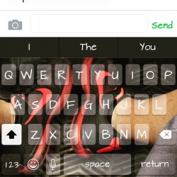 When my keyboard is being used the camera