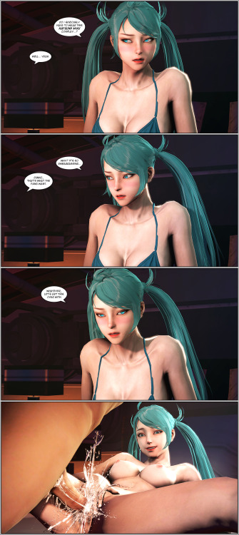 eclair-stones:  “HEY ECLAIR, CAN YOU MAKE LYNN LOOK LIKE HATSUNE MIKU? THANKS”Here you go, Hatsune Lynn Miku lol. I just made a shitty reskin just for this comic render. Enjoy!Fullsize: Hatune Lynn Miku CumicFullsize: Hatsune Lynn Miku 