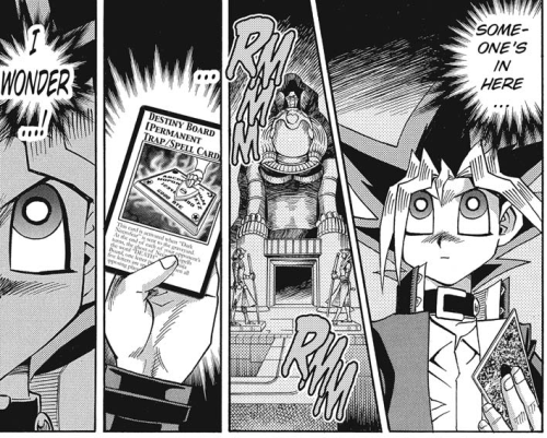 chiptunesoprano: This scene is a lot more amusing if you imagine Yugi’s dialogue with a thick 