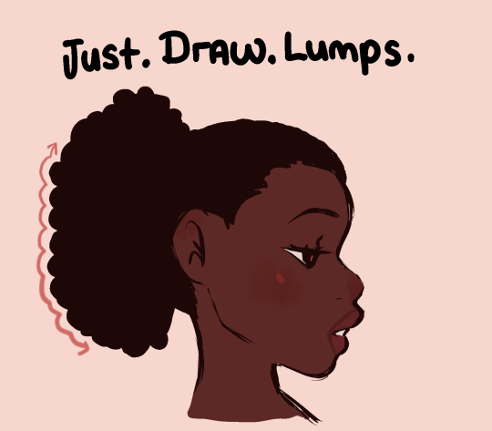 How to draw Afro textured 4c hair - an...