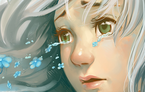 qinni:  qinni: If only my tears turned to flowers, then maybe I wouldn’t feel so ugly when I cry  my tumblr | my deviantart 
