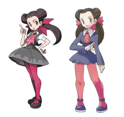 tamashiihiroka:  nintendofanftw:  morph-locked:  just a comparison between Suigimori’s official character art from Omega Ruby and Alpha Sapphire  to the originals. The redesigns are pretty great in my opinion  I thiiink these redesigns were done by