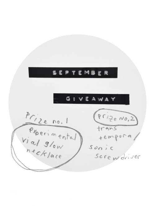 Enter the Giveaway Here! Good luck and Happy September! :D 
