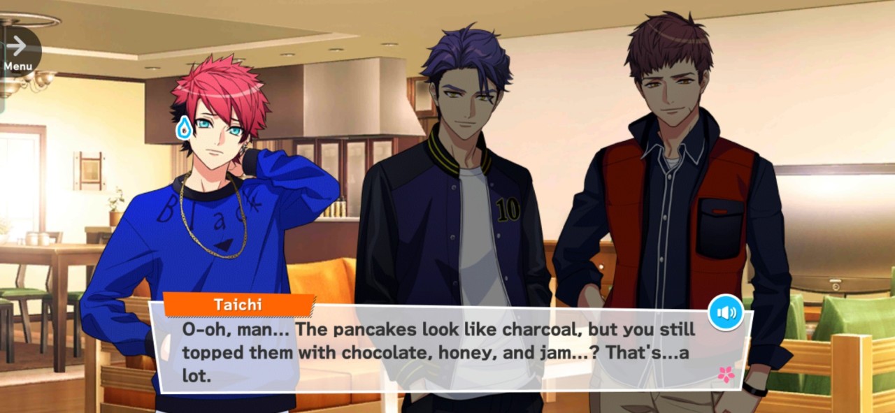 sakura kiss 🌸 — A3: AUTUMN TROUPE: Juza trying to make pancakes...