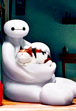 kpfun: Baymax babying Hiro and Mochi
