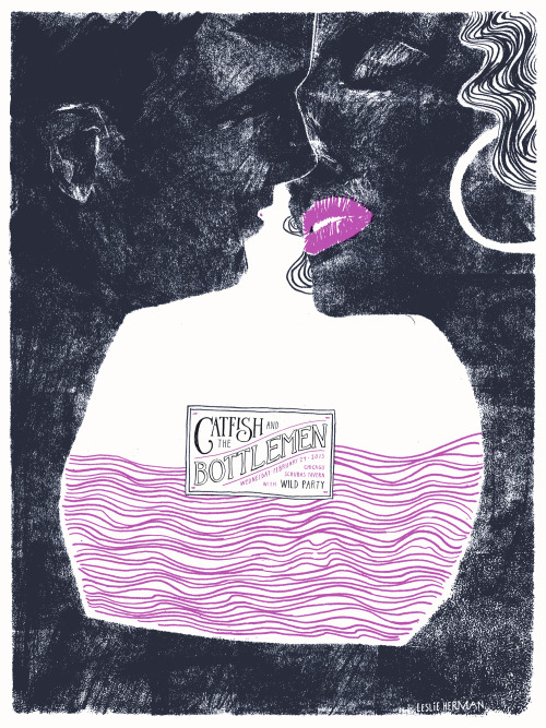 Catfish and the Bottlemen poster created for Schubas in Chicago.  You can buy one in my shop.