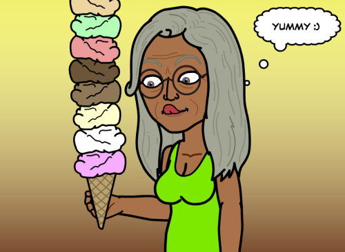 Dajanae likes ice cream. adult photos
