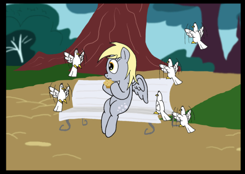 fisherpon:  My Muffin by ~DragonBlood6400  xD Aww, poor Derpy <3