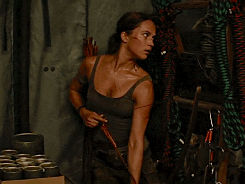 Alicia Vikander in Tomb Raider