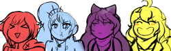 xlthuathopec:miss-nerdgasmz:I’ve been having a terrible week month winterso have some squishy-faced RWBY  HOW CUTE THEY ARE LOOKIT THEM AH H H HH