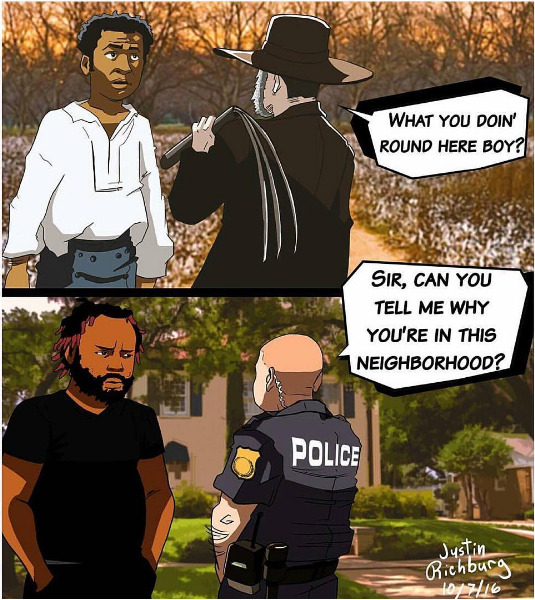 cartnsncreal:    Same story, different times 😏Black Lives Matter ✊🏾😡 