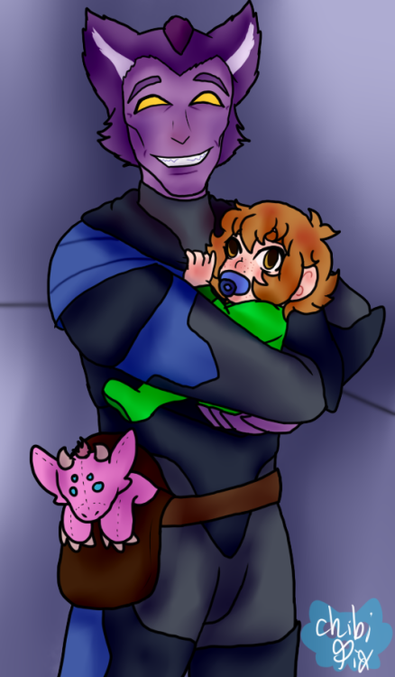 chibi-pix: My happy place? Dads of Marmora raising Pidge. I mean, look at this wholesome man loving 