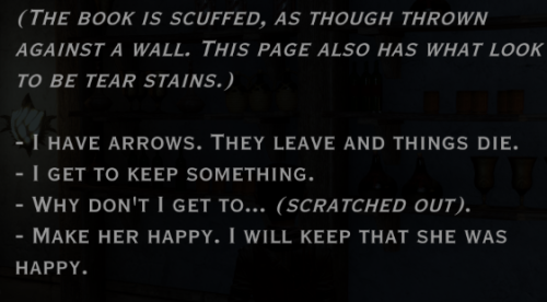 schrodanger:Sera’s journal in Trespasser. (I think I’ve posted it before but I would like to take th