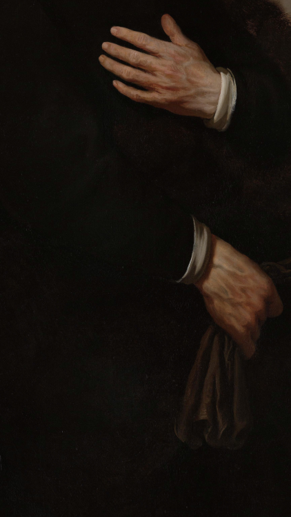 klassizismus:Portrait of Johannes Wtenbogaert (details). By Rembrandt, 1633 