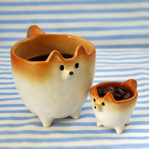 seraphica:Adorable Ceramic Creations from Siro’s Funny Animals [etsy]