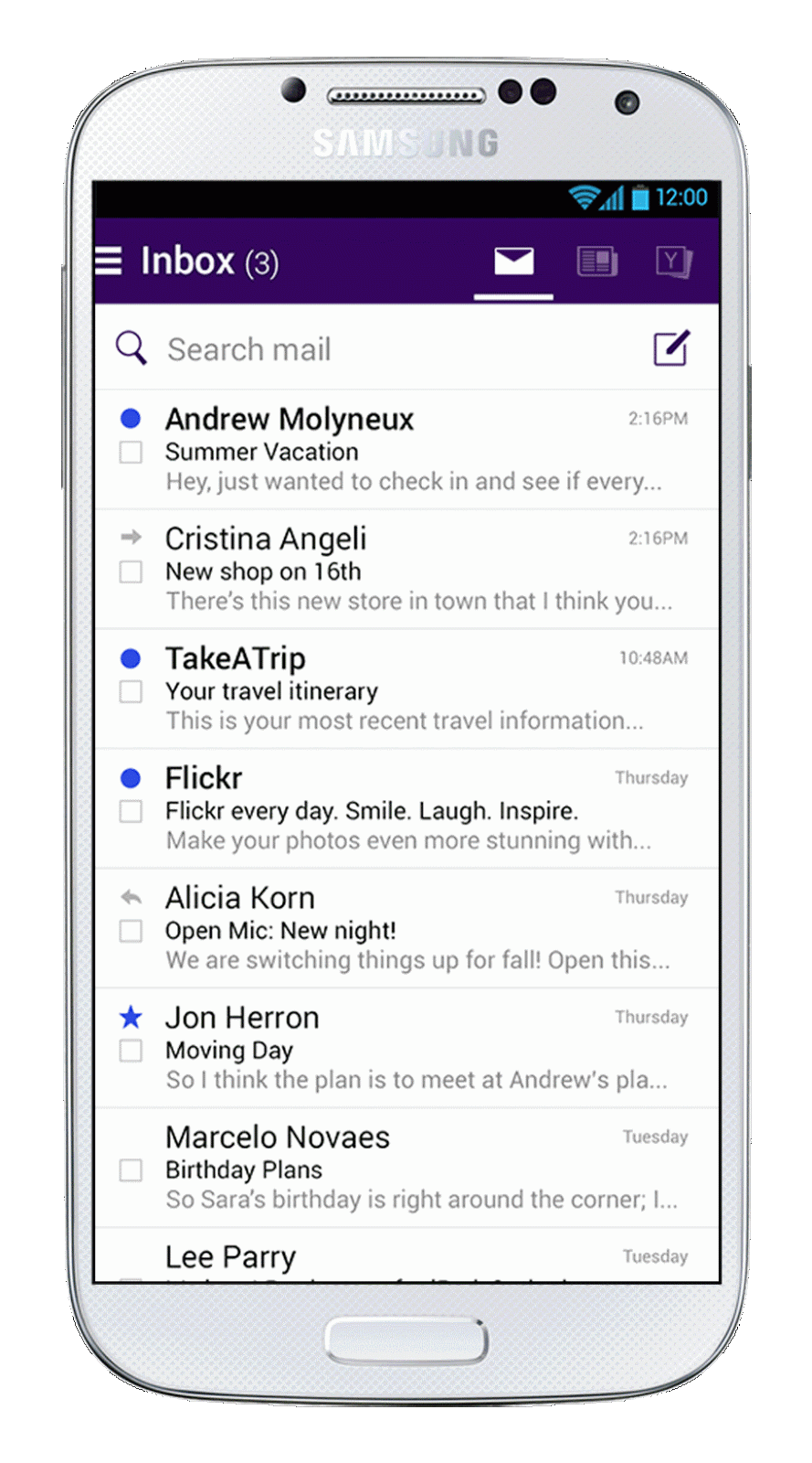 Yahoo Mail, Software