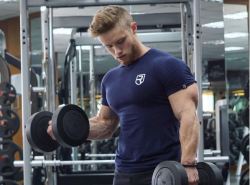 dafyddbach: The rather handsome Canadian Jeff Nippard, rocking the red beard and bicep look. Bulging and bursting all over.  For more Muscle Hunkery follow @dafyddbach 