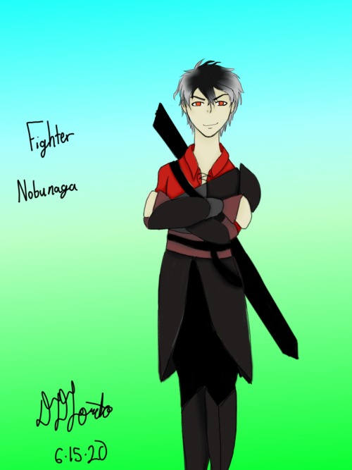 Decided to continue the idea of drawing the Ikesen suitors as DnD classes, so here’s Fighter Nobunag